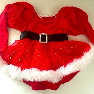 New Santa🎅🏻 Dress, red Christmas dress! Boutique made custom, 12-18 or 24 new